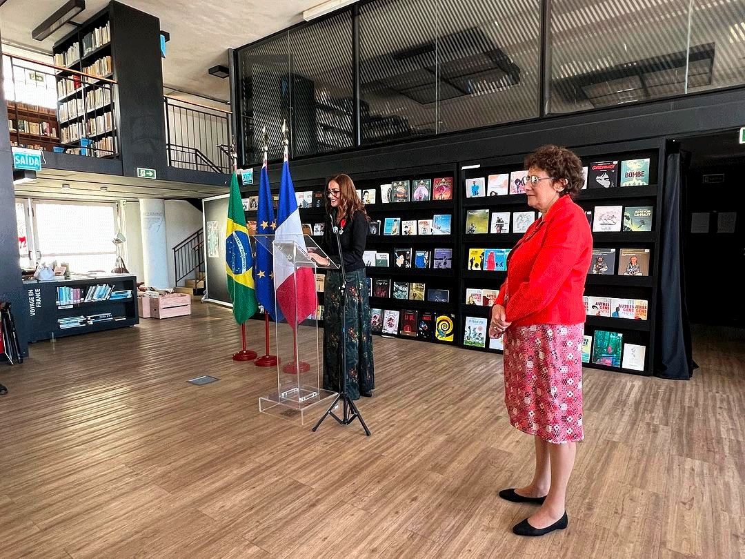 Katia Chalita e Brigitte Collet - Embaixadora da França no Brasil