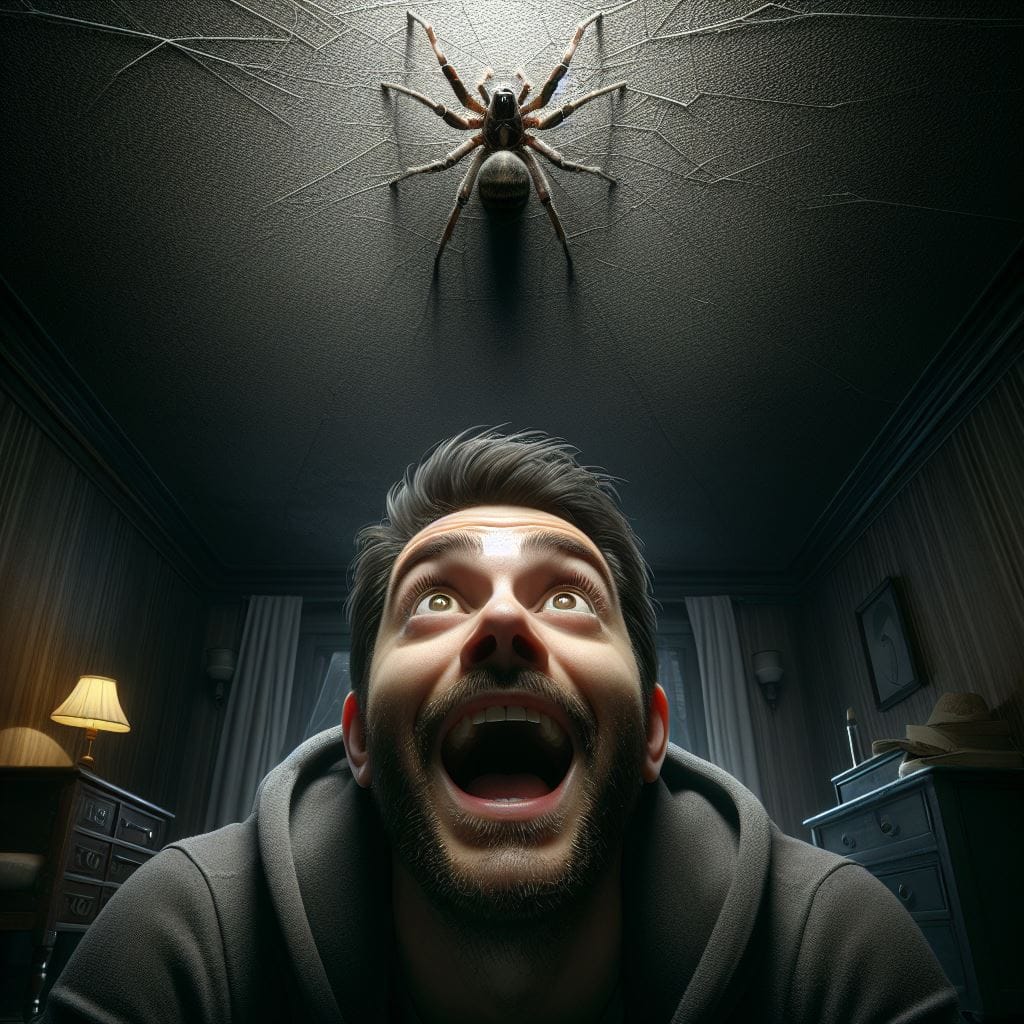 Avoir une araignée au plafond